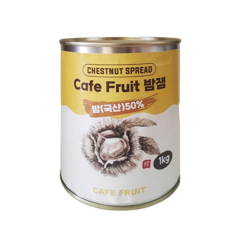 [사업자] Cafe Fruit 밤잼 마롱 라떼 캔 대용량 국산 밤함량 50%